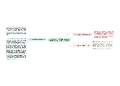 企业发行公司债券的方式