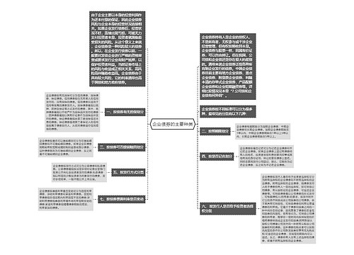 企业债券的主要种类