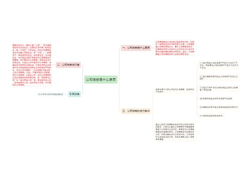 公司债券是什么意思