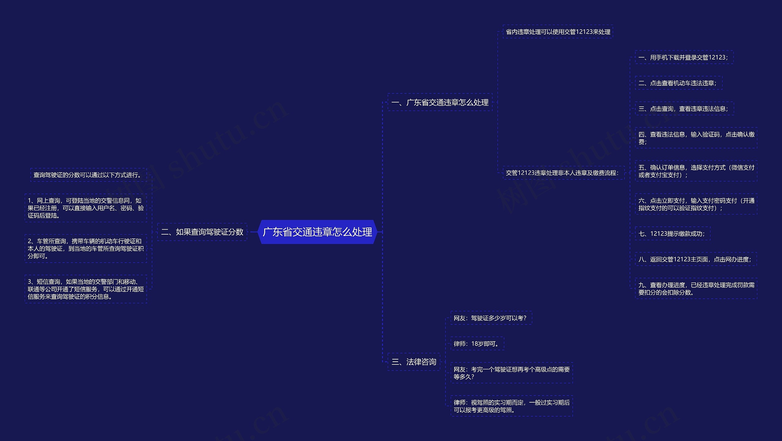 广东省交通违章怎么处理