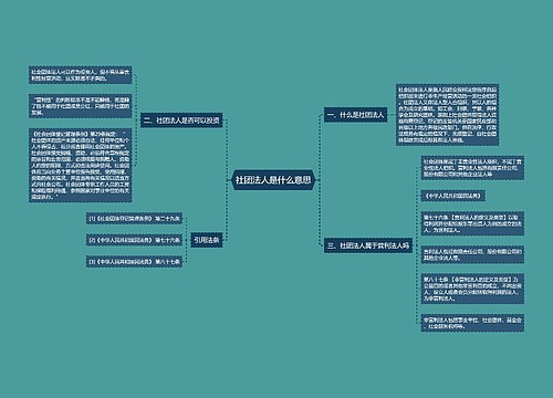 社团法人是什么意思