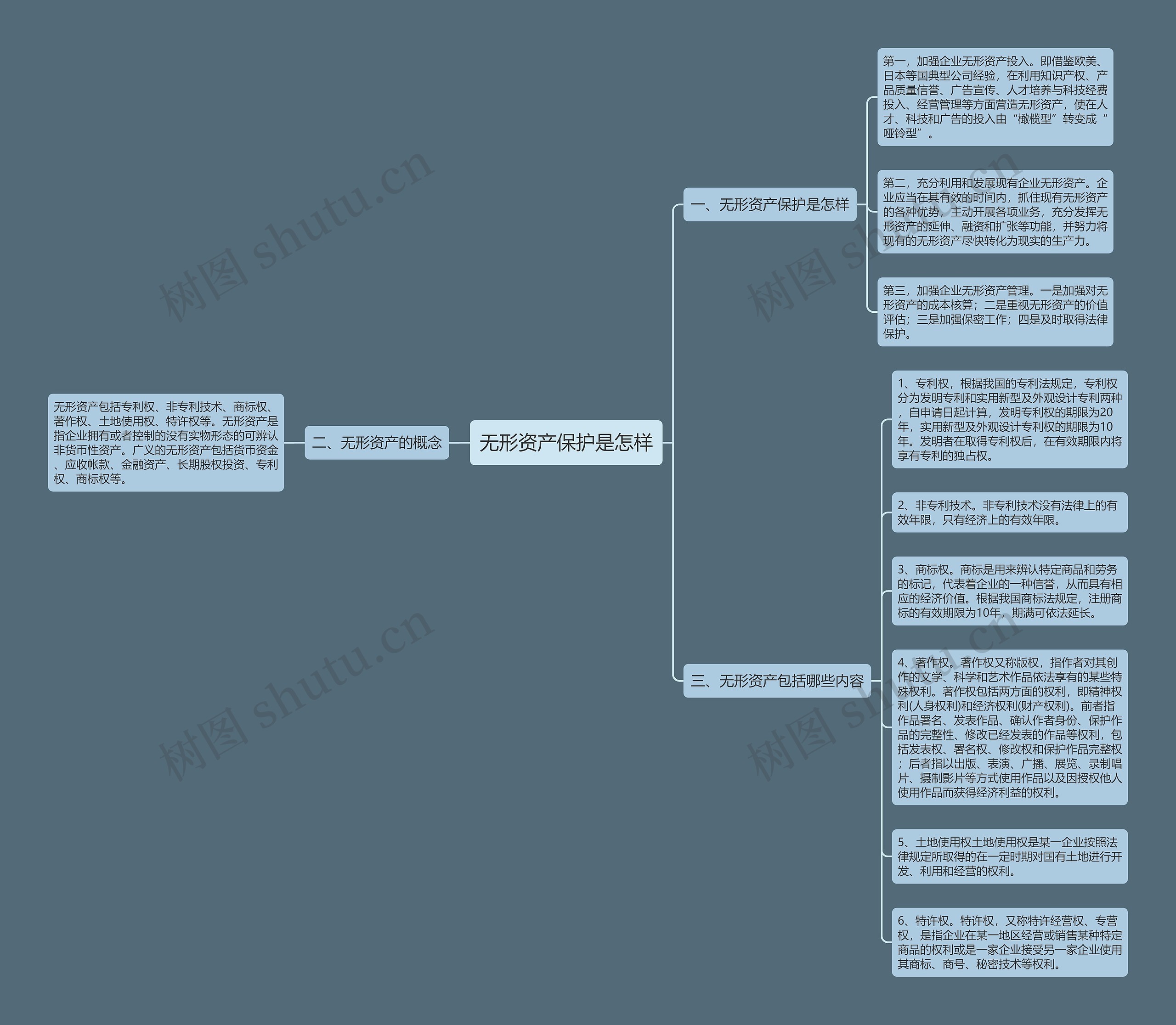 无形资产保护是怎样思维导图