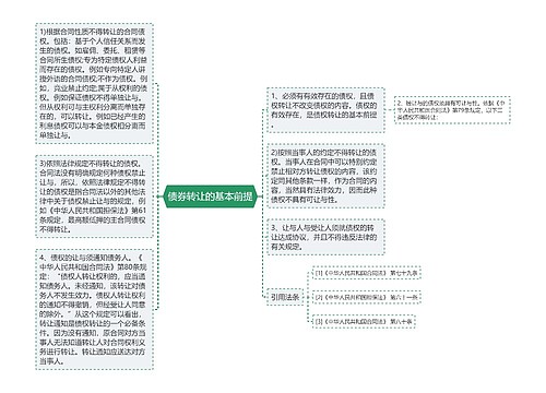 债券转让的基本前提