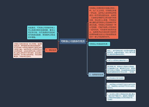 可转换公司债券的性质