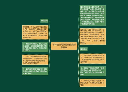 可转换公司债的赎回规则及程序