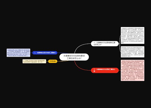 交通事故对方全责我要误工费应该怎么办?