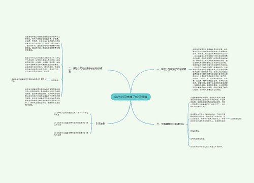 车在小区被撞了如何报警