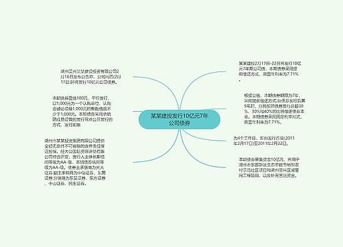 某某建投发行10亿元7年公司债券