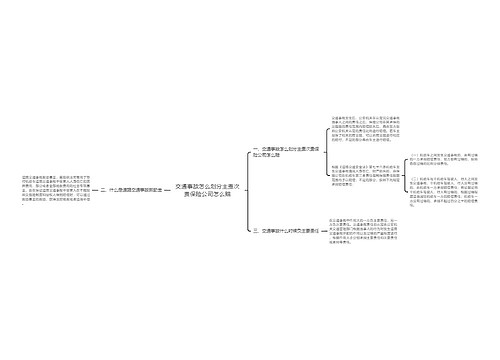 交通事故怎么划分主责次责保险公司怎么赔