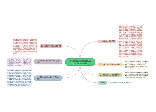 有限责任公司变更为股份公司注意的问题