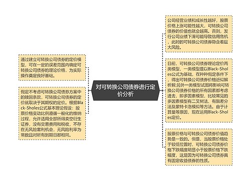 对可转换公司债券进行定价分析