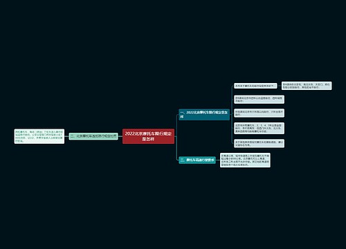 2022北京摩托车限行规定是怎样