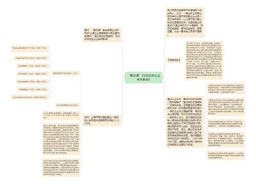 “营改增”对非试点企业有何影响?