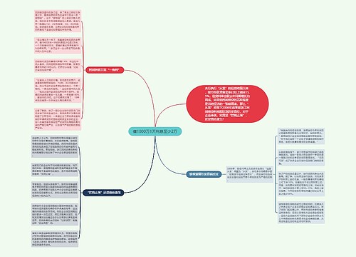 借1000万1天利息至少2万