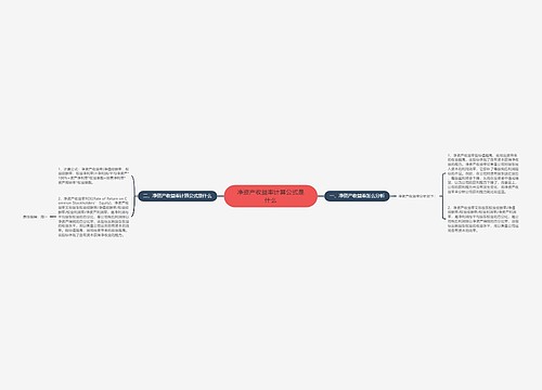 净资产收益率计算公式是什么