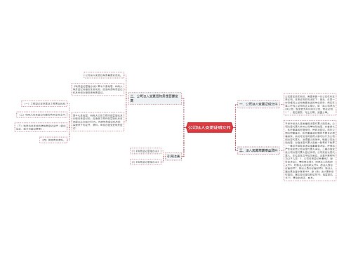 公司法人变更证明文件