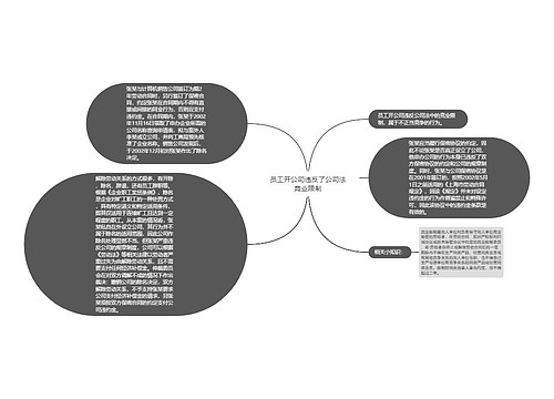 员工开公司违反了公司法竞业限制