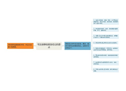 写交通事故案发经过的要点