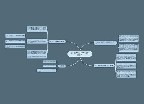 法人变更后公司跟我还有关系吗