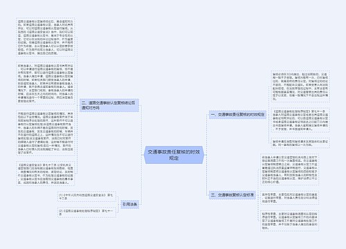 交通事故责任复核的时效规定