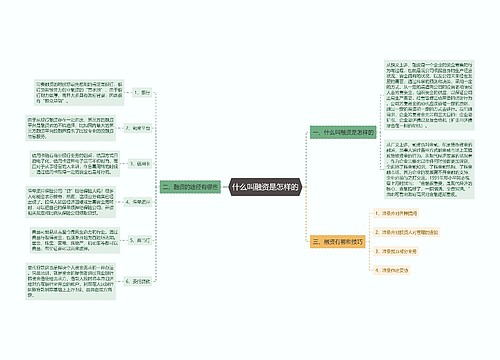 什么叫融资是怎样的