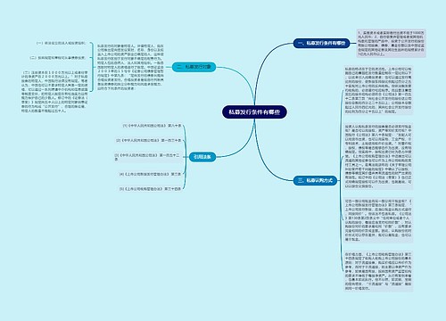 私募发行条件有哪些