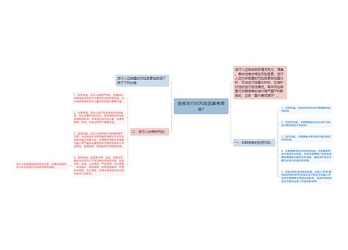 债券发行的风险因素有哪些?