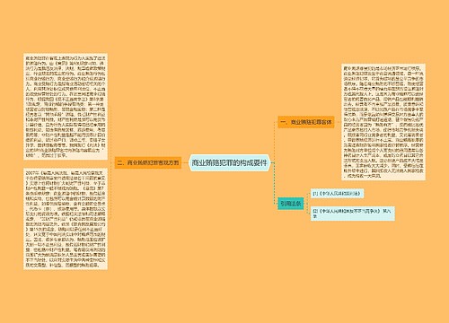 商业贿赂犯罪的构成要件