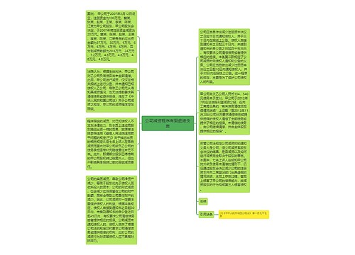 公司减资程序有瑕疵谁负责