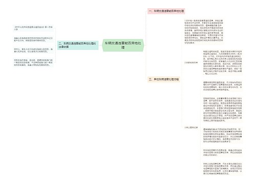 车辆交通违章能否异地处理