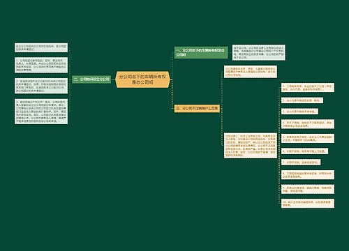 分公司名下的车辆所有权是总公司吗