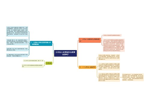 公司法人变更税务也需要变更吗?