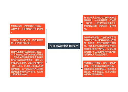 交通事故现场勘查程序