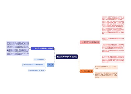 固定资产准则有哪些规定