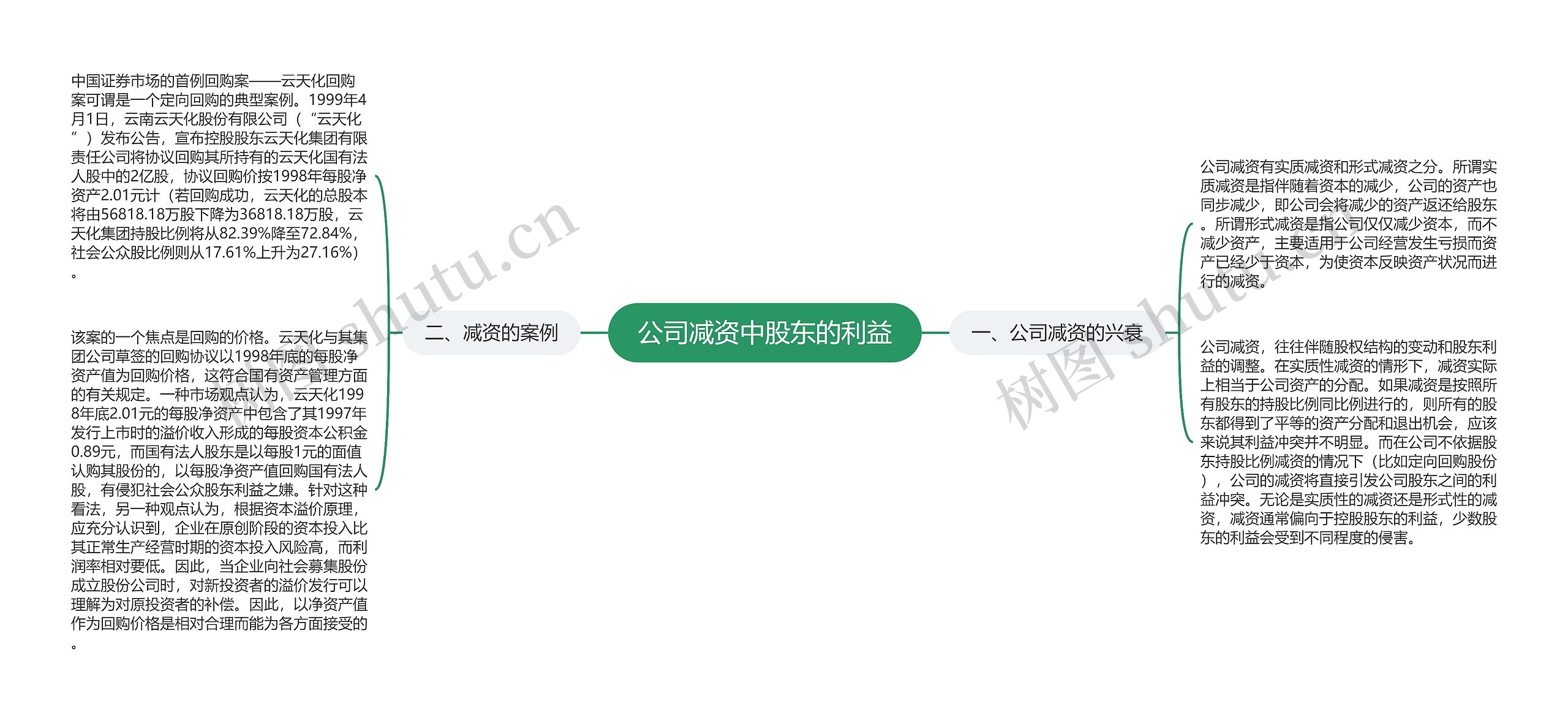 公司减资中股东的利益