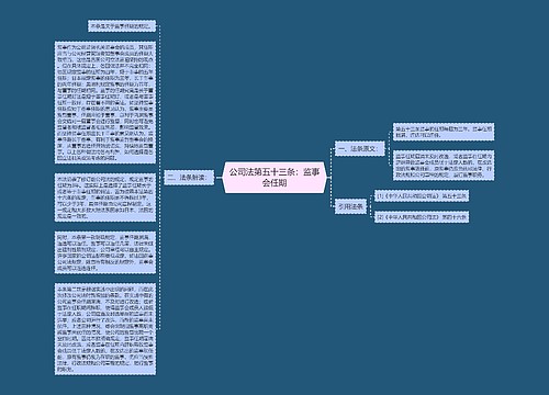 公司法第五十三条：监事会任期