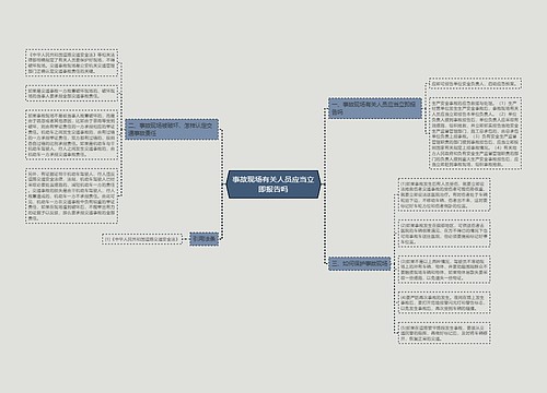 事故现场有关人员应当立即报告吗