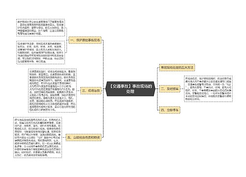 【交通事故】事故现场的处理