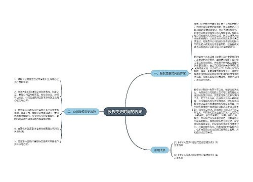 股权变更时间的界定