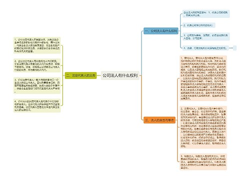 公司法人有什么权利