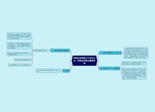 驾驶证违章超过12分怎么办，驾驶证违章在哪里查询