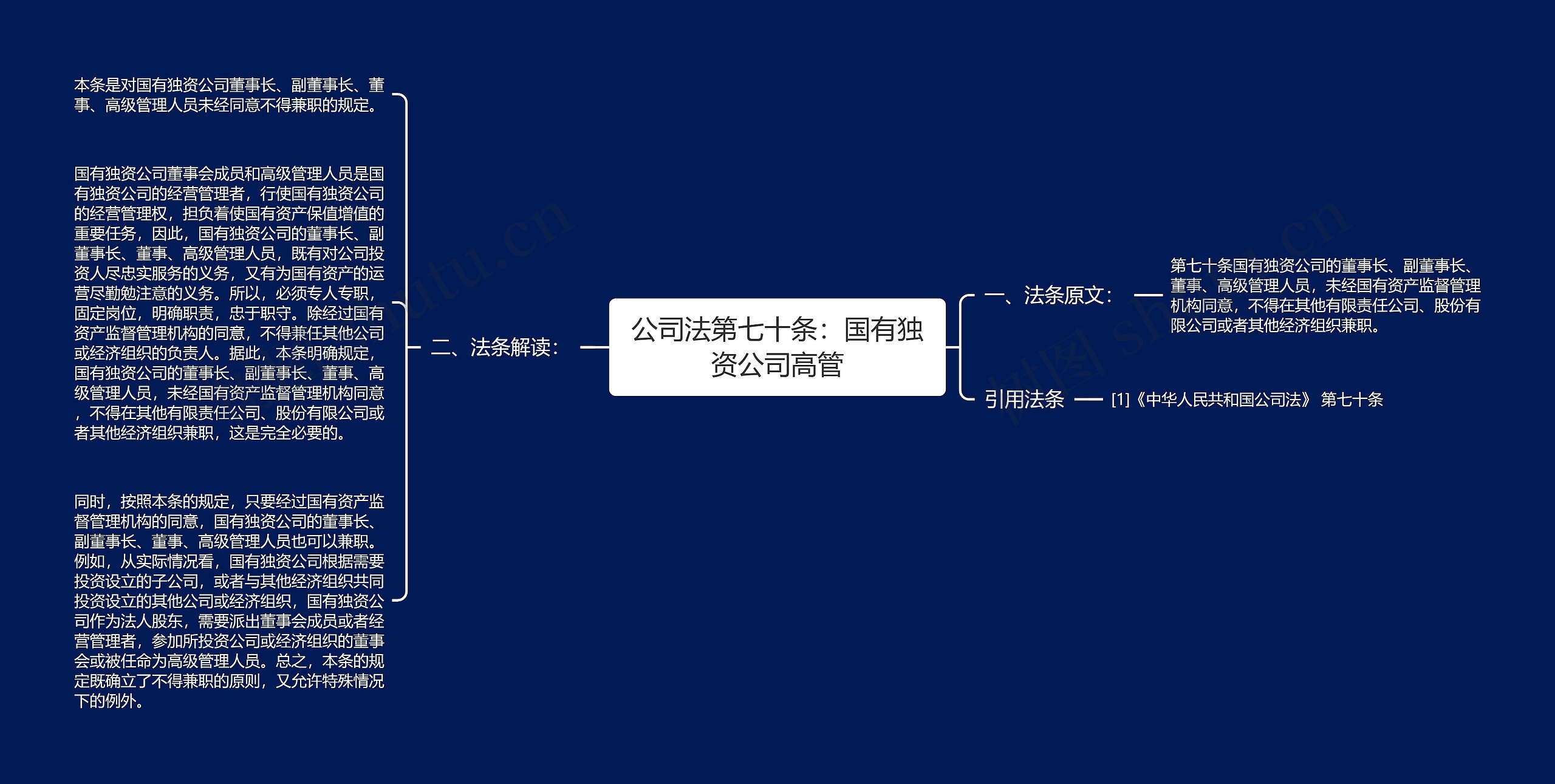 公司法第七十条：国有独资公司高管