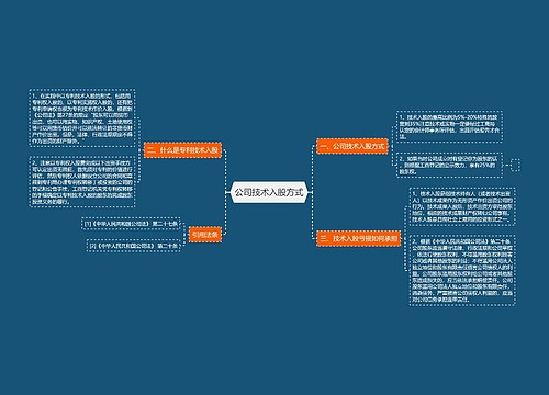 公司技术入股方式