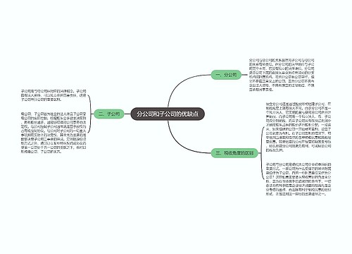 分公司和子公司的优缺点