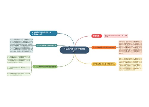 不正当竞争行为有哪些特征？