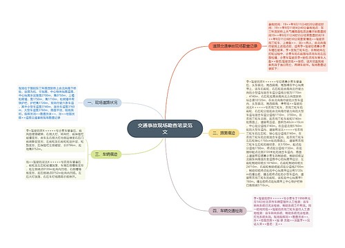 交通事故现场勘查笔录范文