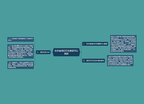 在外省闯红灯在哪里可以查到