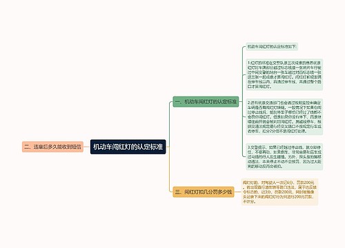 机动车闯红灯的认定标准