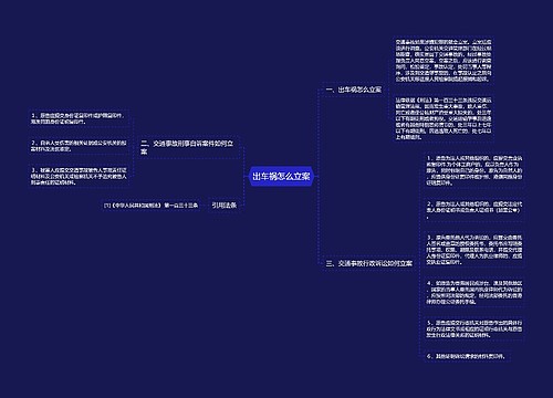 出车祸怎么立案