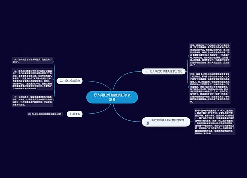 行人闯红灯被撞责任怎么划分